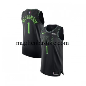 Maglia NBA New Orleans Pelicans Zion Williamson 1 Nike 2023-2024 City Edition Nero Swingman - Uomo